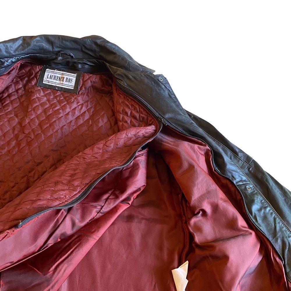 EUC Laurence Roy Leather Jacket with Removable Quilted Lining - Picture 9 of 9
